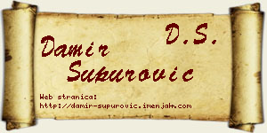 Damir Supurović vizit kartica